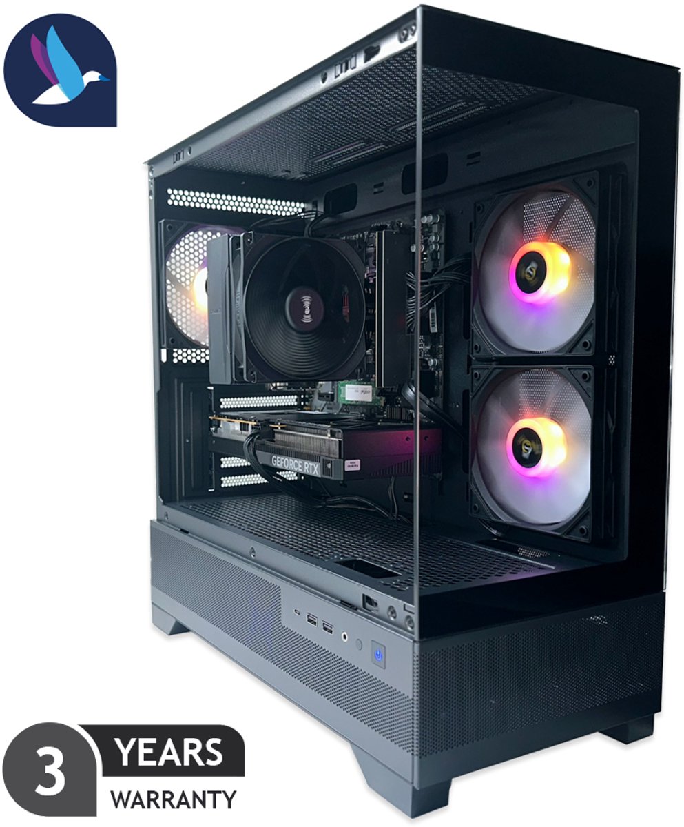 Diamond VI ARGB Gaming PC | AMD Ryzen 7 - 8700F | GeForce RTX 5060 - 8 GDDR7 | 32 GB DDR5 | 1 TB SSD - NVMe | Windows 11 Pro (8721447841453)