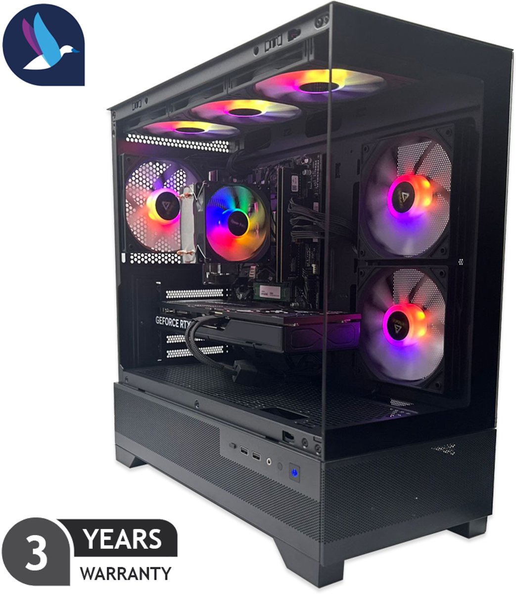 Diamond VI XXL ARGB Gaming PC | AMD Ryzen 7 - 5700X | NVIDIA RTX 5070 - 12 GB GDDR7 | 32 GB DDR4 | 1 TB SSD | WiFi | Windows 11 Pro (8721447841927)