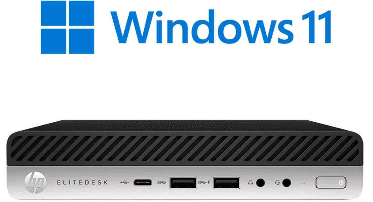 HP EliteDesk 800 G5 Desktop Mini - i5-9500T - 16GB - 256GB SSD - DisplayPort - Windows 11 (6090544660604)