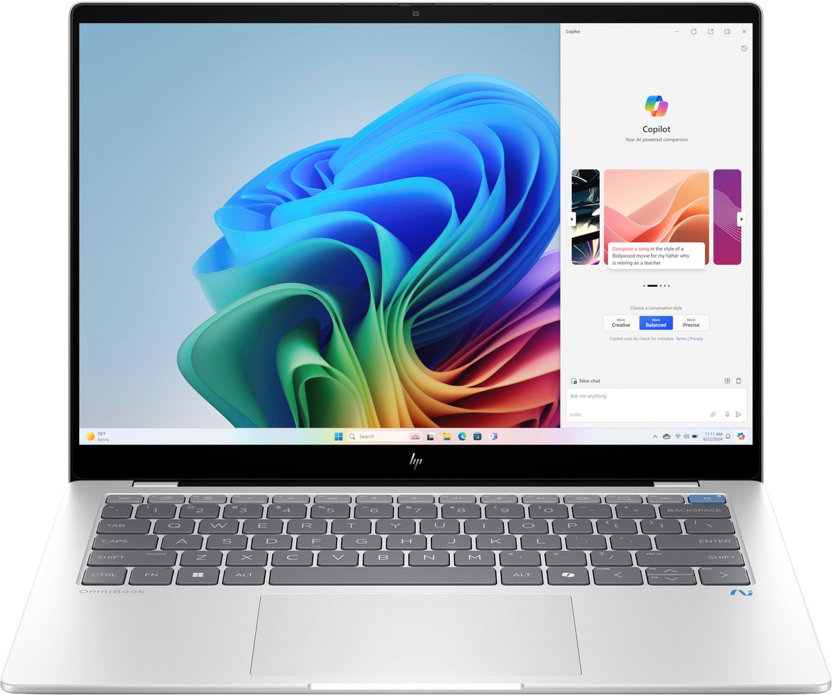 HP OmniBook Ultra 14-fe1025nd - Copilot+ Laptop - 14 inch (0198828095367)