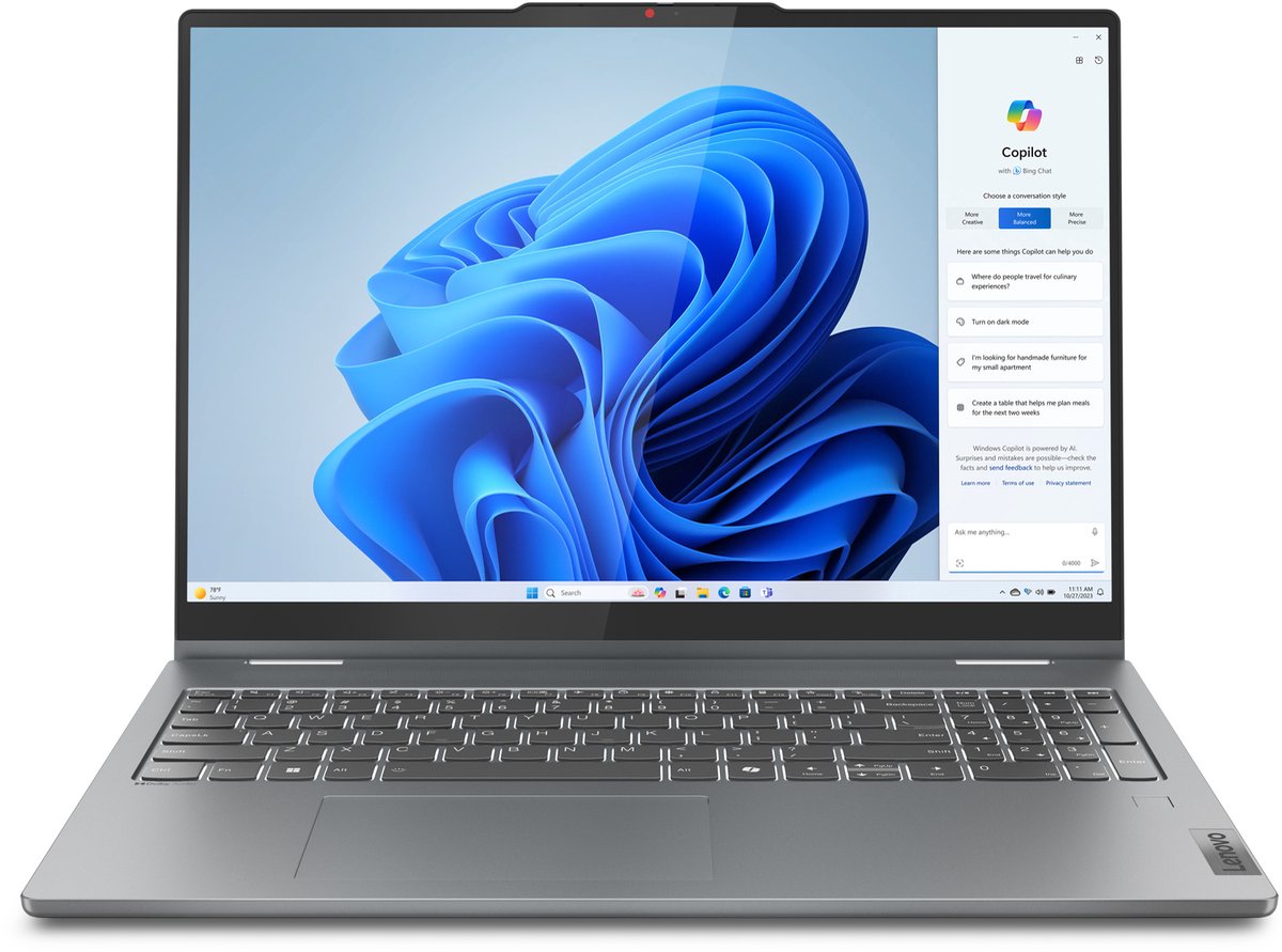 Lenovo IdeaPad 5 2-in-1 16AHP9 AMD Ryzen™ 7 8845HS Hybride (2-in-1) 40,6 cm (16
