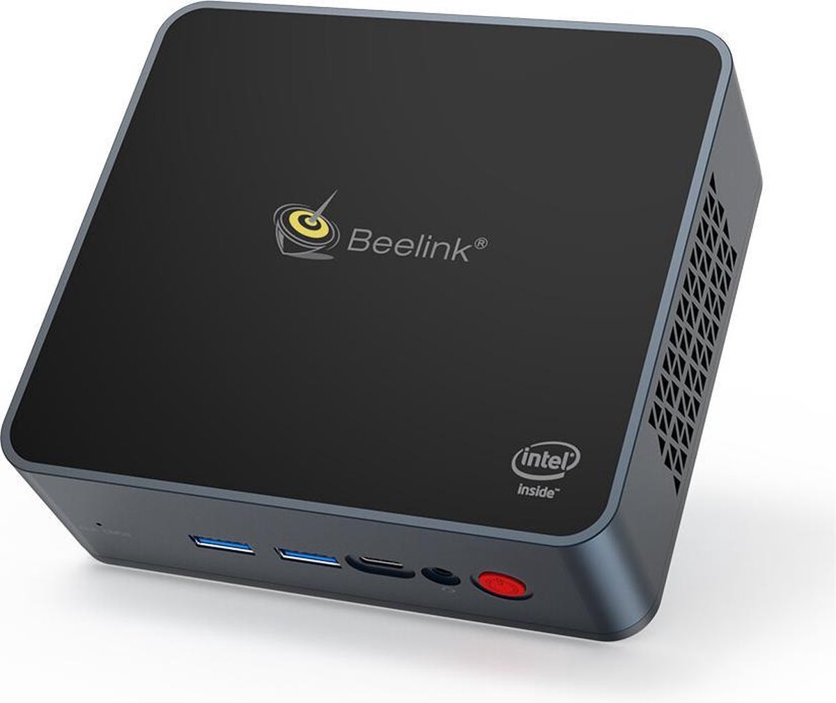 Lipa Beelink GK55 8-256 GB SSD Windows 10 mini pc - 256 GB SSD SATA II - Vervangbare SSD schijf - Dual HDMI - Windows 10 Home - USB 3.0 - Portable pc - Dual wifi band - Ook ethernet - Windows 11 compatibel (8720254437019)