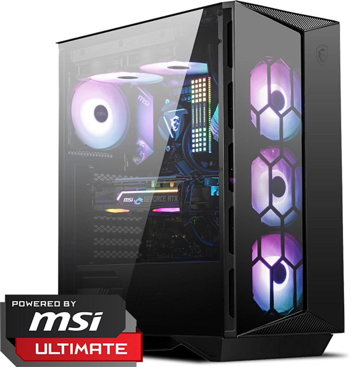 MSI AMD Game PC - GeForce RTX 5080 16GB - AMD Ryzen™ 7 9800X3D - 32GB DDR5 - 2TB SSD - WiFi + Win 11 Home (8720955460408)