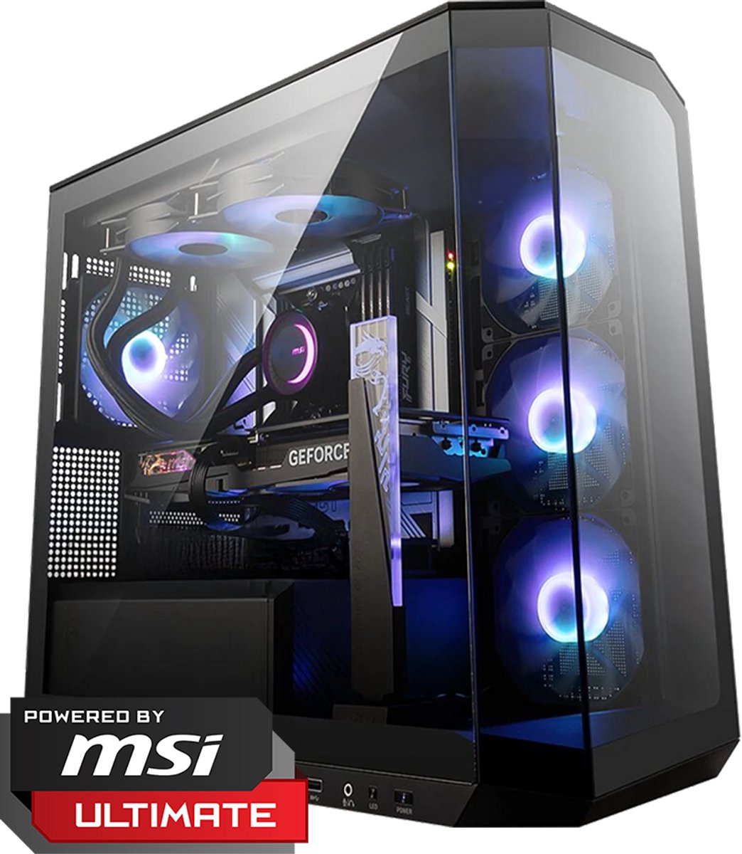 MSI AMD Game PC - GeForce RTX 5090 32GB - AMD Ryzen 7 9800X3D - 64GB DDR5 - 2TB SSD + 2TB SSD - WiFi + Win 11 Home (8720955460439)