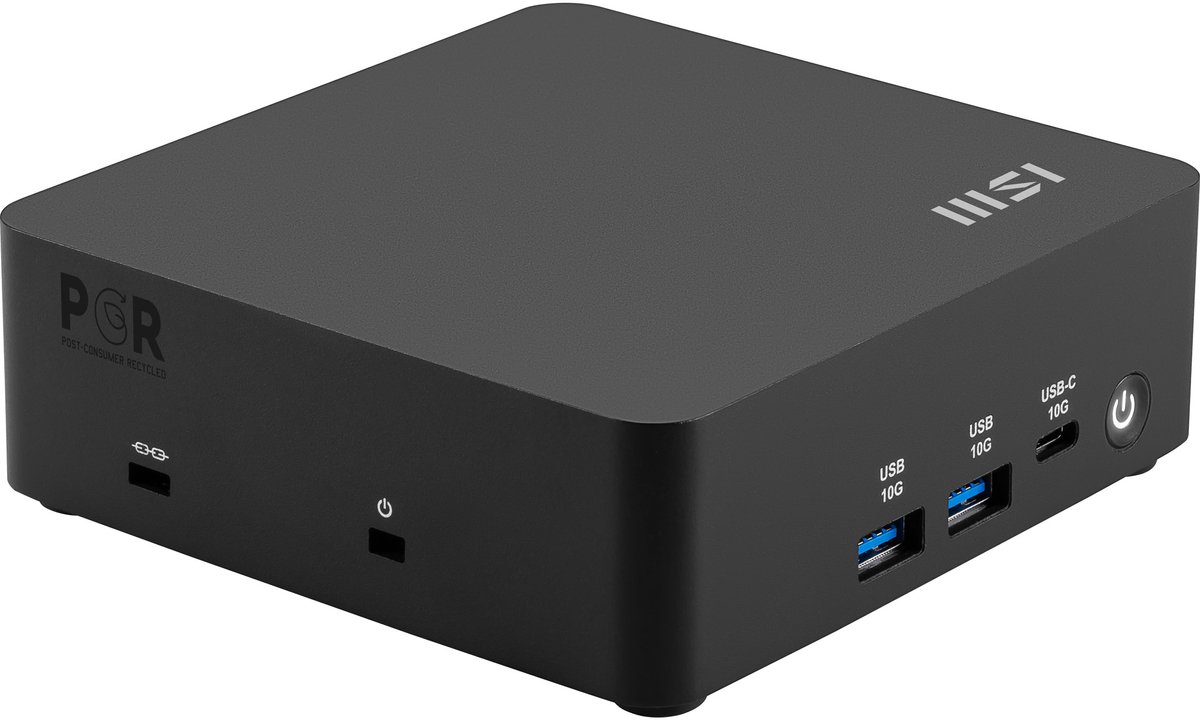 MSI Cubi NUC AI 1UMG-007EU Intel Core Ultra 5 125H 8 GB DDR5-SDRAM 512 GB SSD Windows 11 Home Mini PC Zwart (4711377328128)