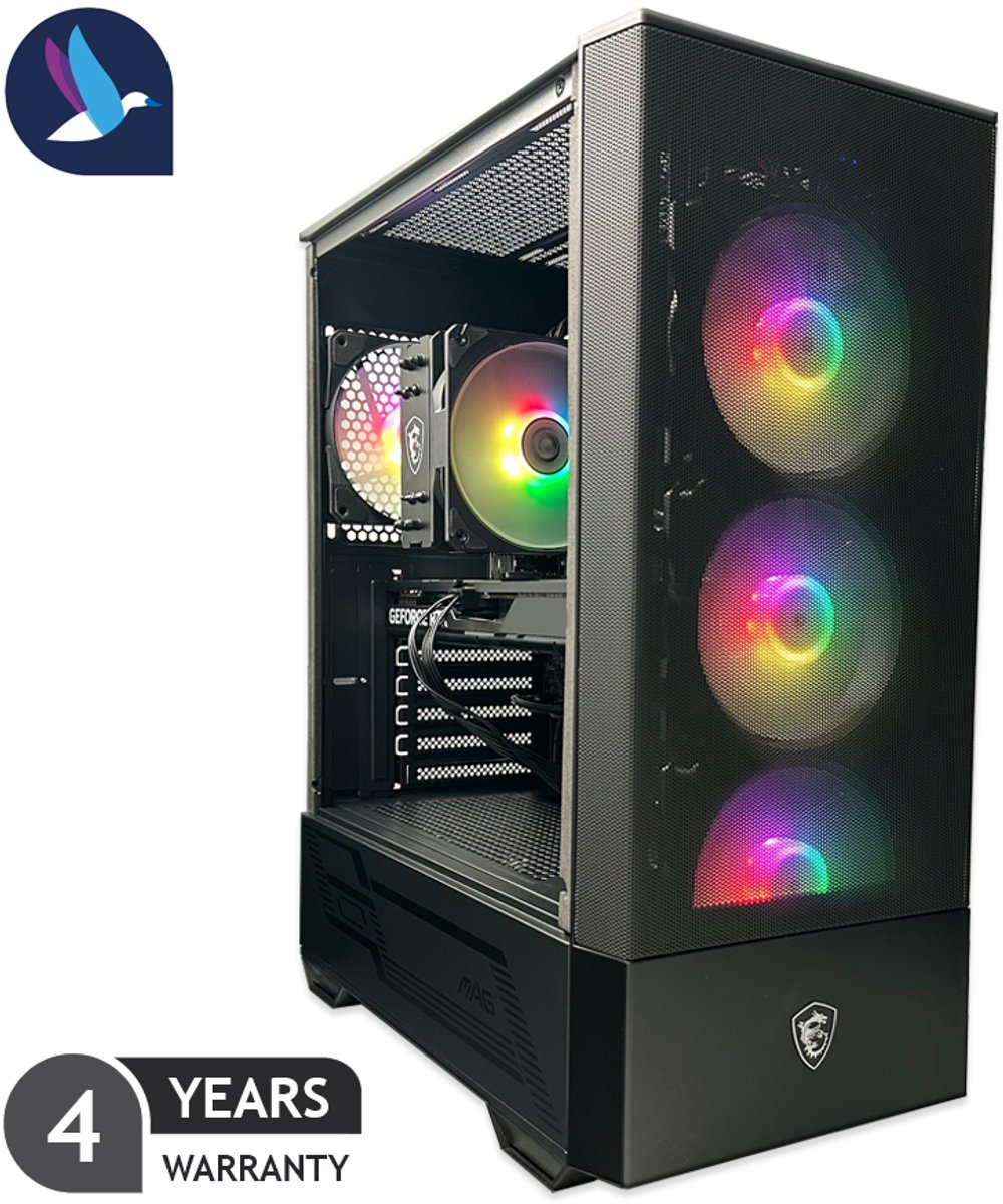 MSI Forge ARGB Gaming PC | AMD Ryzen 7 - 8700F | GeForce RTX RTX 5070 - 12 GB | 32 GB DDR5 | 1 TB SSD - NVMe | Windows 11 Pro (8721447841552)