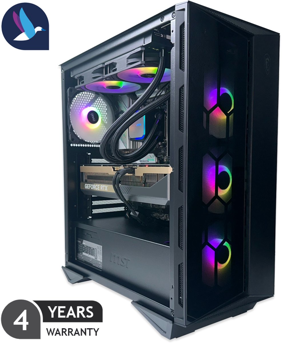 MSI Gungnir ARGB Gaming PC | AMD Ryzen 7 - 9700X | NVIDIA RTX 5070 Ti - 16 GB | 32 GB DDR5 | 2 TB SSD - Kingston NV3 | WiFi | Bluetooth | Waterkoeling | Windows 11 Pro (8721447841378)