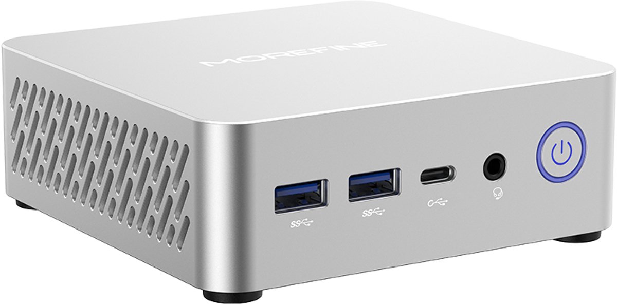 Morefine M700 Windows 11 Pro Mini PC's, Mini pc desktops, met AMD Ryzen 7 7735U (tot 4,75 GHz), 16GB RAM, 1TB SSD, met 4K op 60 Hz Support (8721052200607)