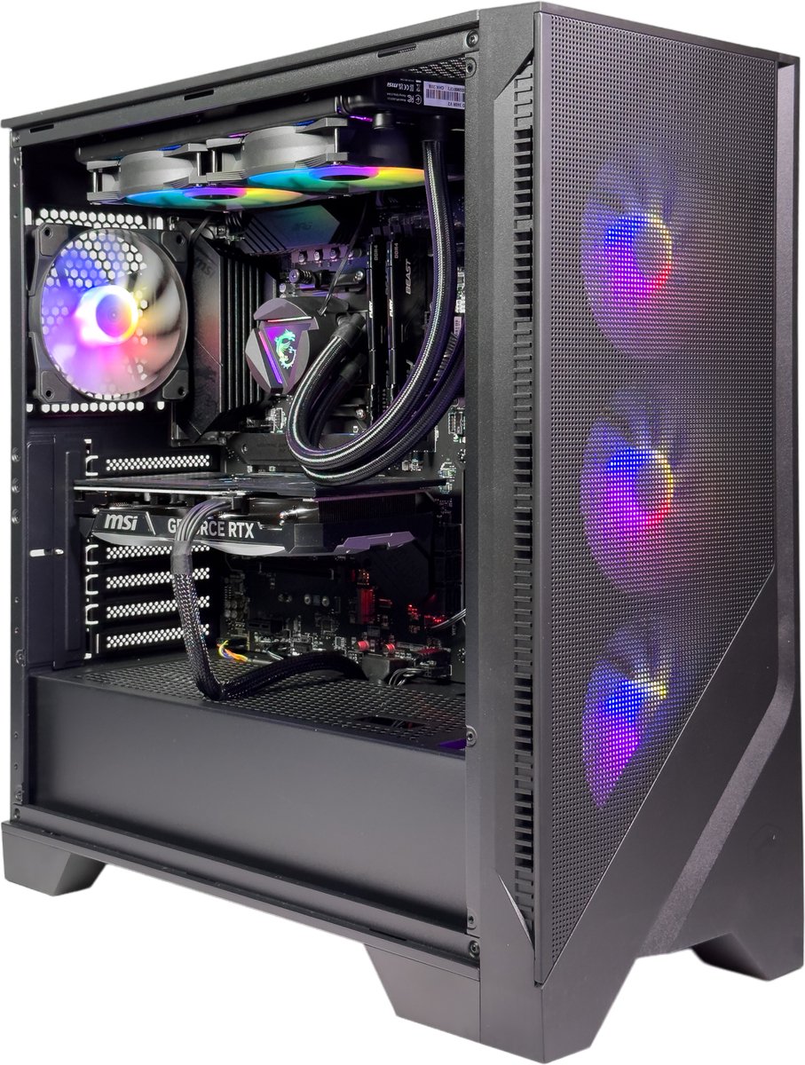 Paradigit X MSI - Gamer Apollo - AMD® Ryzen 7 5700X3D (Ryzen 5000 Series) - 32GB DDR4 RAM - 1TB M.2 SSD - GeForce RTX 5070 12GB - Windows 11 Home (8720892259134)