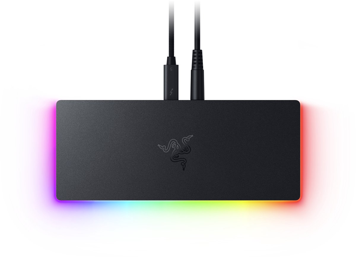 Razer Thunderbolt 5 Dock - Docking Station - 10 poorten - M.2-opslagsleuf - Chroma RGB - Zwart (8887910053485)