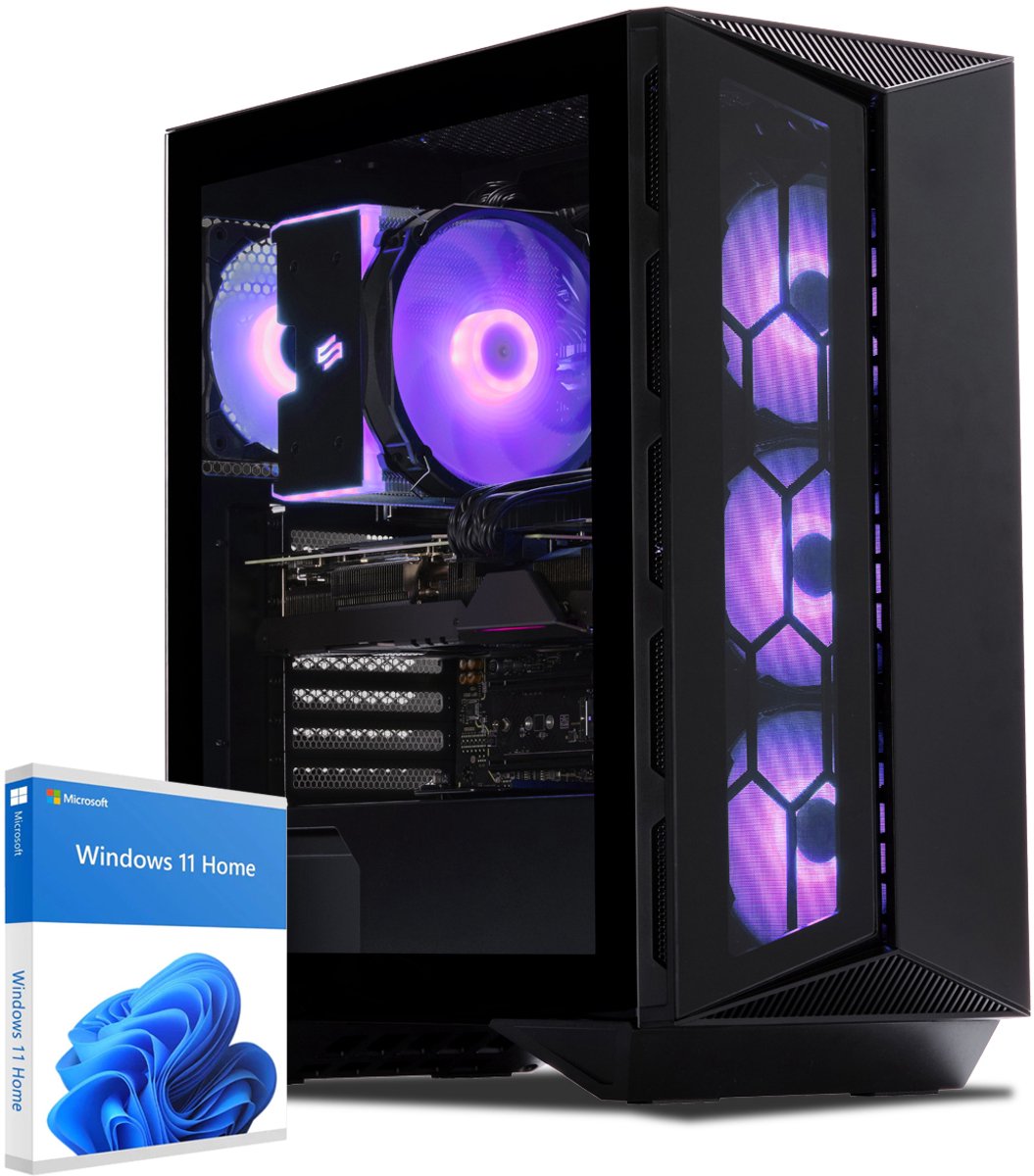 Sedatech Advanced Gaming PC ATX Compact · AMD Ryzen 5 7500F 6x 3.7GHz · Geforce RTX4060Ti · 32Gb DDR5 · 2Tb SSD M.2 · WiFi · Bluetooth, USB C · Windows 11 · Desktop computer (4056763588053)