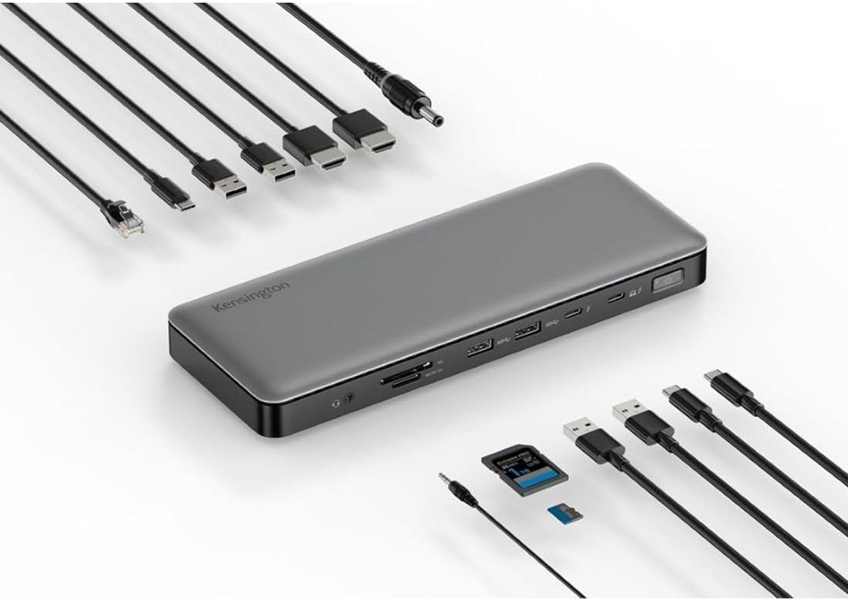 Thunderbolt 4 Dockingstation met 96W PD voor Dual 8K/4K Monitors en SD Kaartlezer (9101051680058)