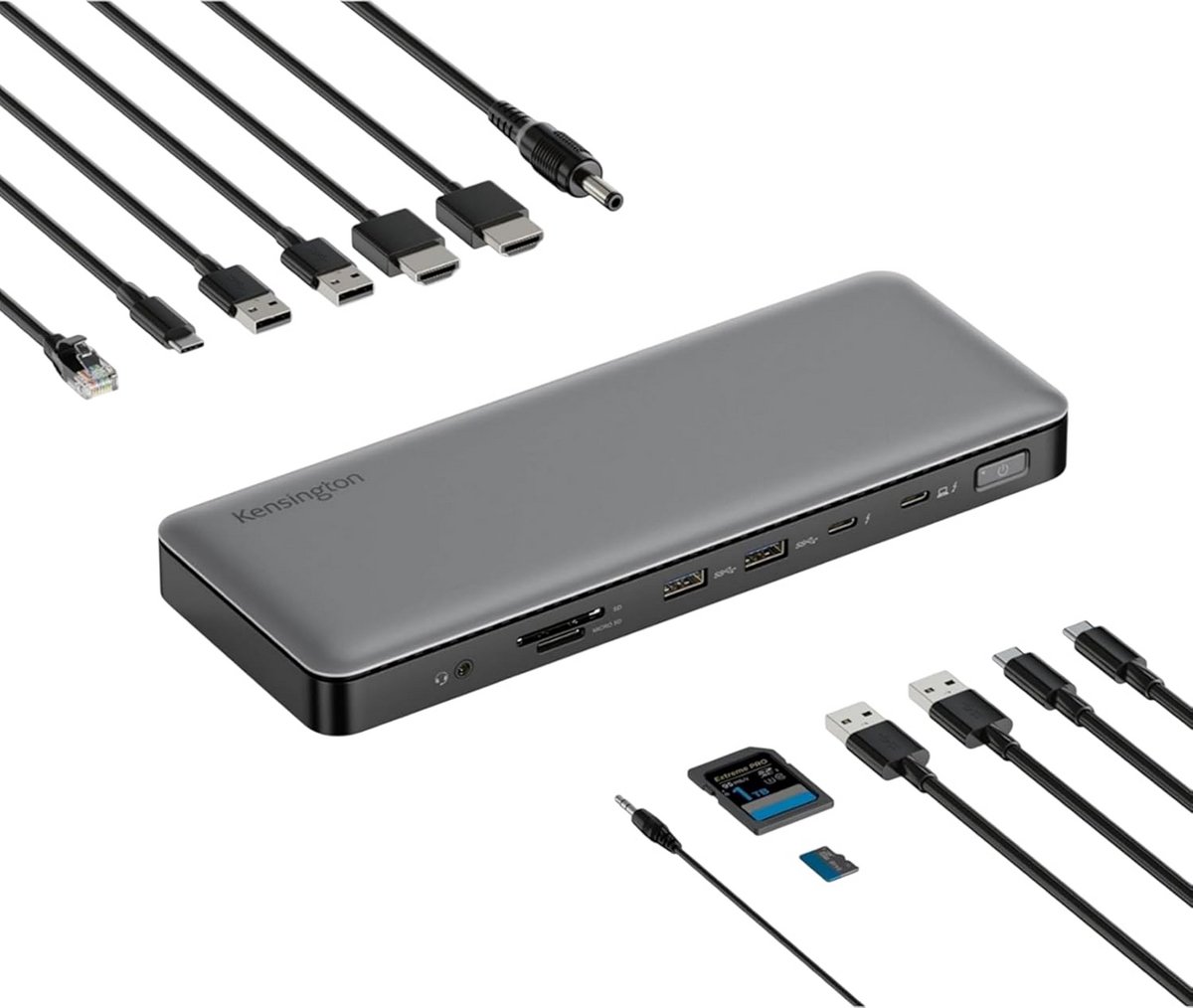 Thunderbolt 4 Dockingstation met Dubbele Monitor Ondersteuning en 96W Power Delivery (9101058140418)
