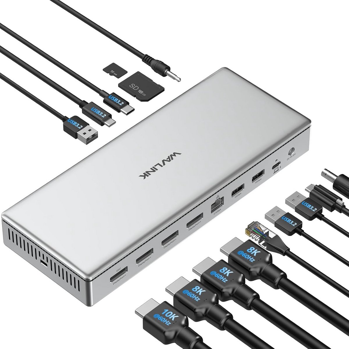 USB-C Dockingstation | 15-in-1 Hub met Quad 4K Ondersteuning en 100W Opladen (9101051416688)