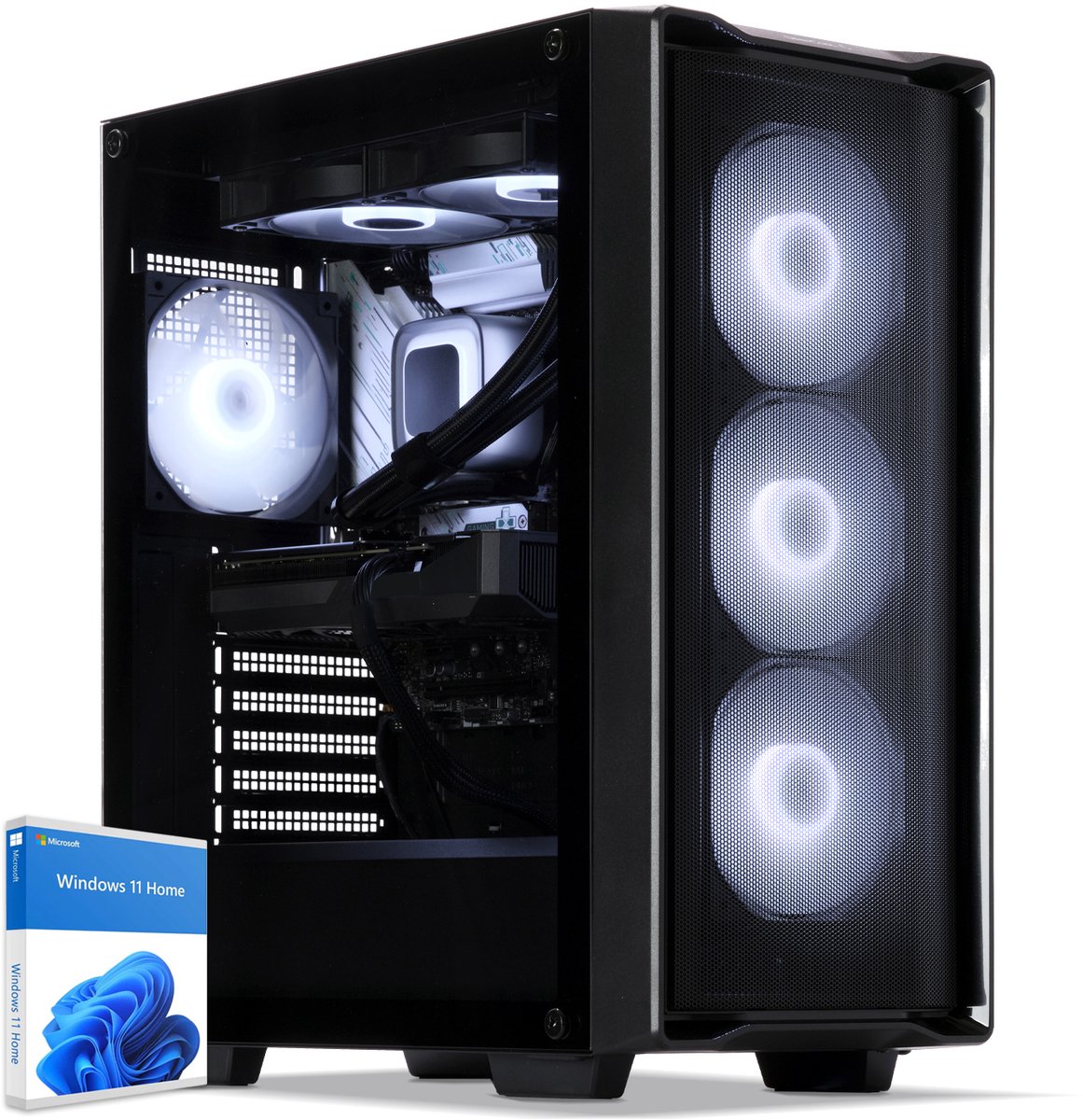 Sedatech Advanced Gaming PC Waterkoeling Compact · Intel i5-10600KF 6x 4.1GHz · Geforce RTX4060Ti · 32Gb RAM · 1Tb SSD M.2 · WiFi · Windows 11 · Desktop computer (4070226026401)