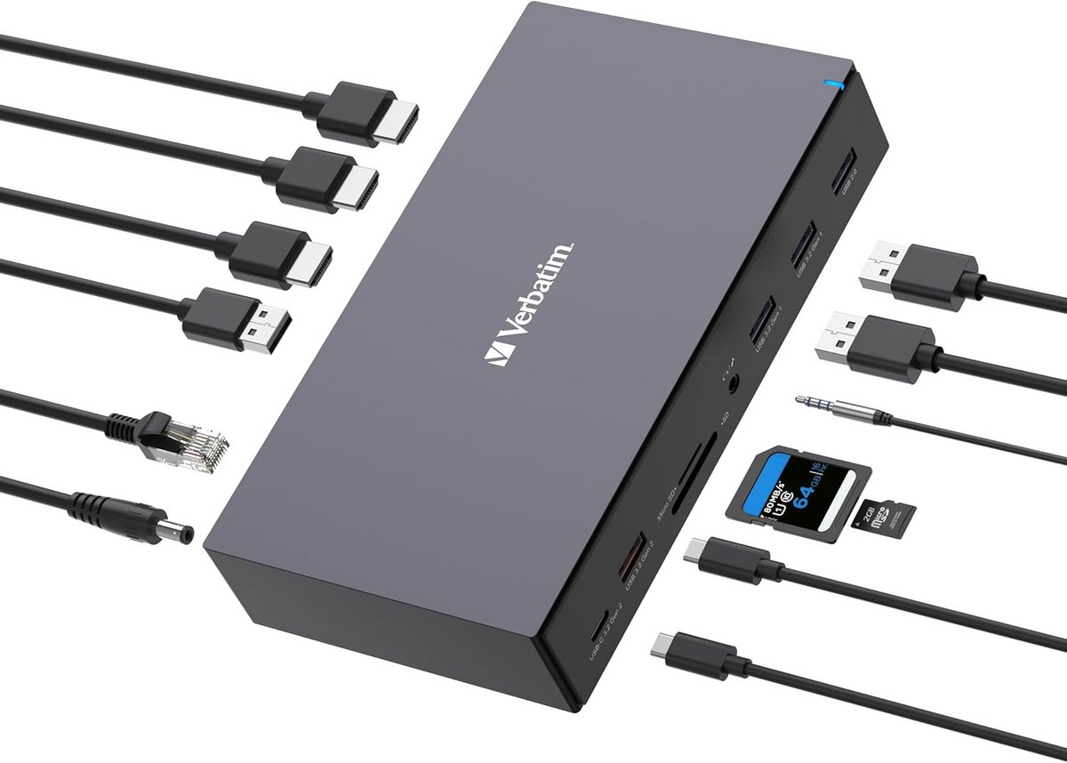17-Poorts USB-C Dockingstation voor Uitbreiding van Laptop Connectiviteit (9101109636037)