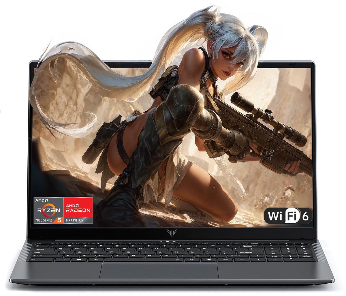 ACEMAGIC LX15Pro Gaming Laptop - 15,6 Zoll FHD Display - AMD Ryzen 5 7430U Prozessor - tot 4,3 GHz - 16 GB RAM DDR4 512 GB SSD - Grijs (8581704213276)