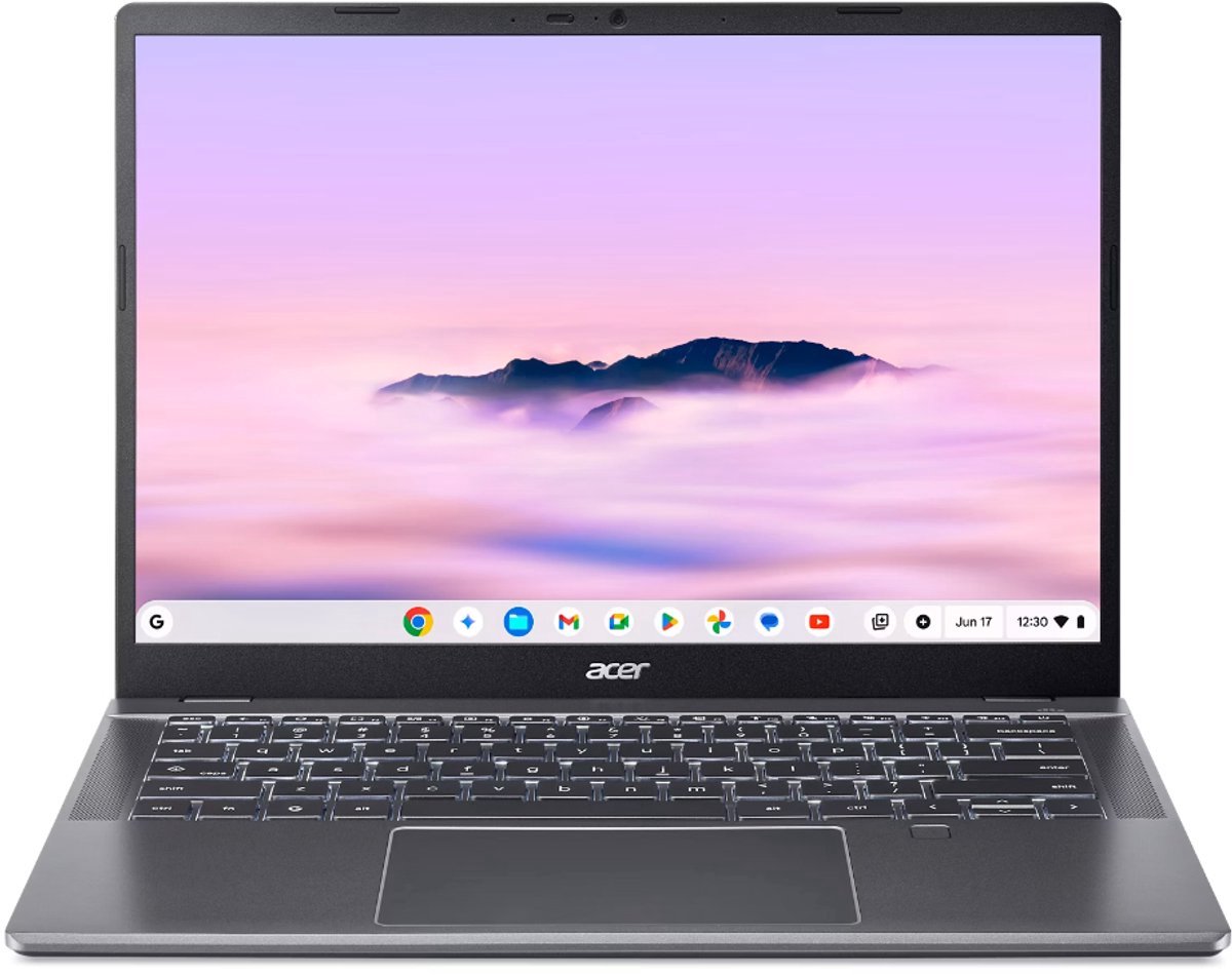 Acer Chromebook Plus 514 CBE594-3T-36N8 / Intel Core 3 / 8 GB werkgeheugen / 256 GB opslag (0195133284288)