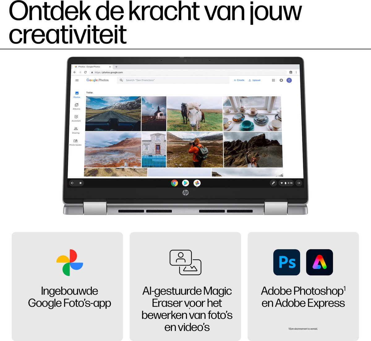 HP Chromebook x360 14b-cd0635nd Intel® Core™ i3 i3-N305 35,6 cm (14