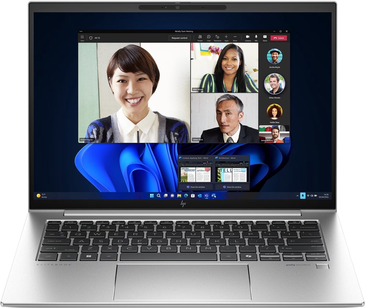 HP Elitebook 840 G11 - 4G LTE (Wwan) - Intel Core ultra 7 155U - 16GB - 512GB SSD - 14 WUXGA (1920x1200) Touchscreen - Verlicht toetsenbord - Vingerprint Scanner - Windows 11 Pro - QWERTY (0197497916584)