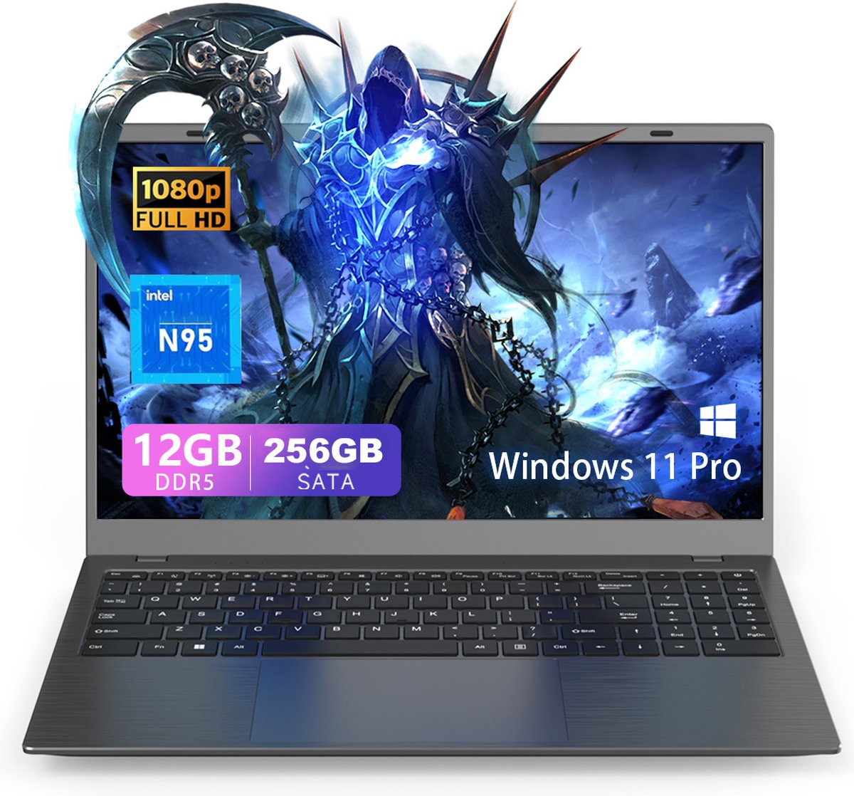 Omiximo Laptop 15.6 inch Full HD - Intel N95 -12 GB - 256 GB - Windows 11 Pro (8721008084947)