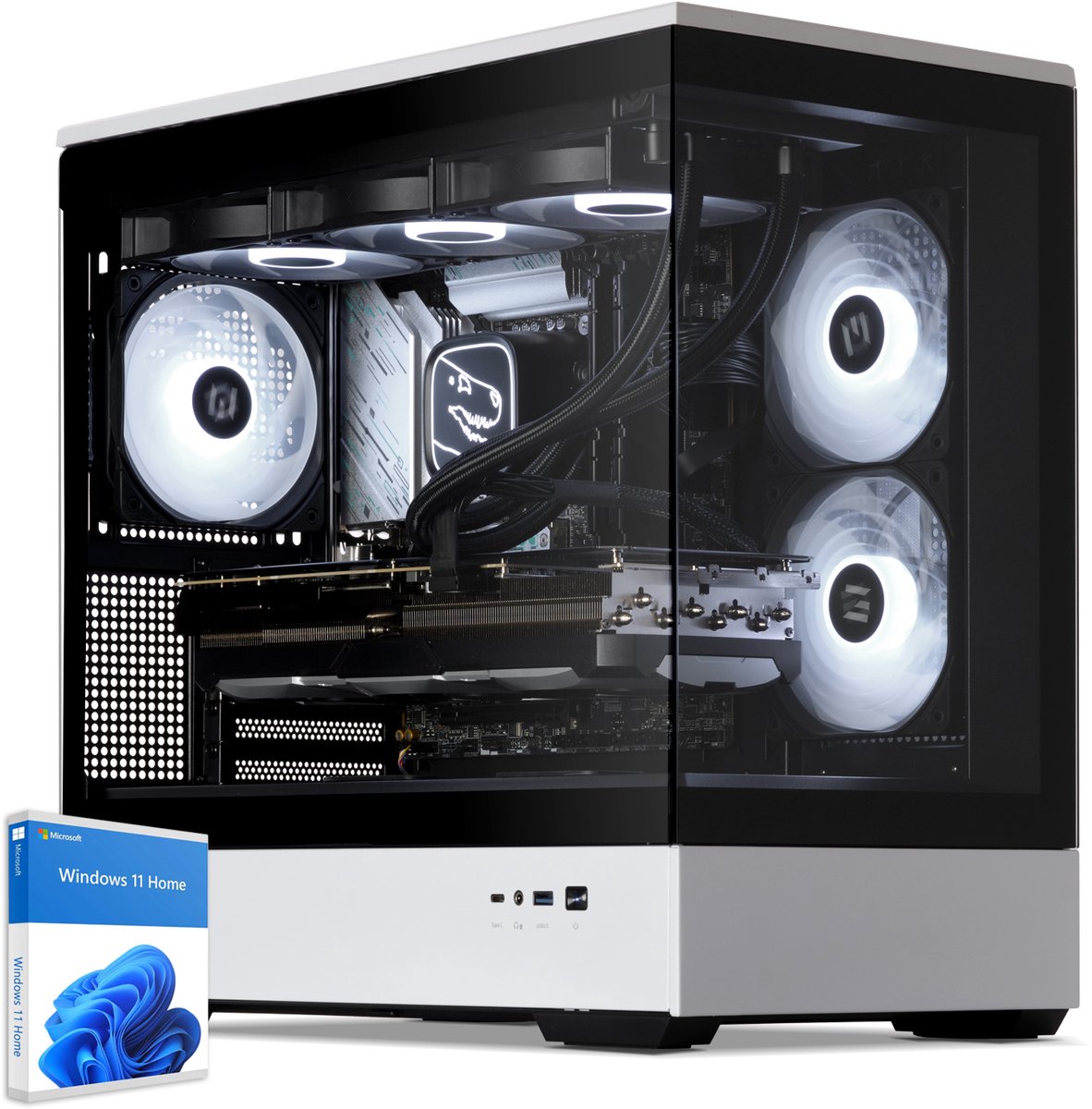 Sedatech Advanced Gaming PC Waterkoeling Vision XL · AMD Ryzen 7 9700X 8x 3.8GHz · Geforce RTX5060 · 32Gb DDR5 · 2Tb SSD M.2 · WiFi · Bluetooth, USB C · Windows 11 · Desktop computer (4070226021512)