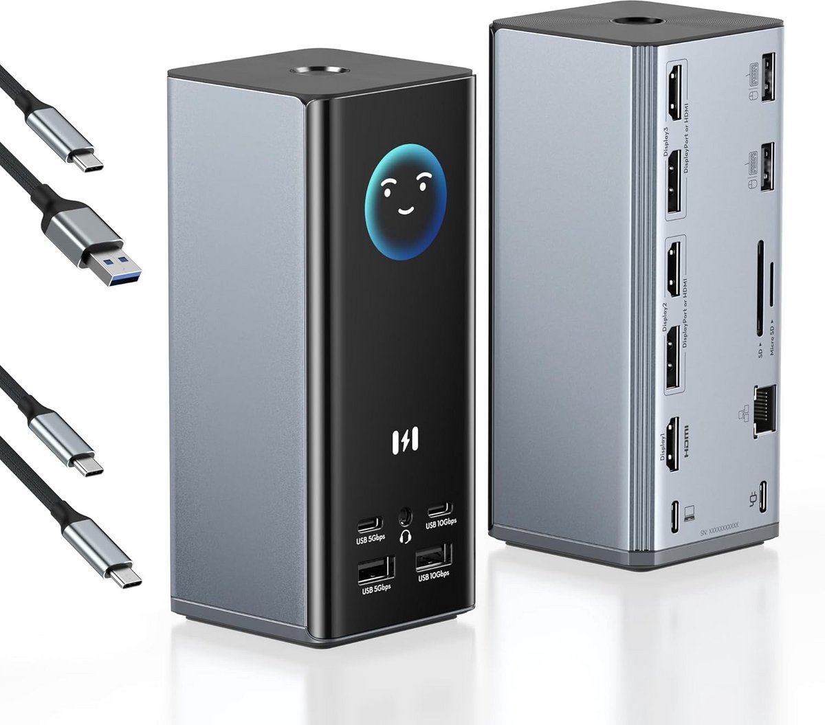 USB-C Dockingstation voor Dubbele Monitor - Multi Display Hub (9101104141987)