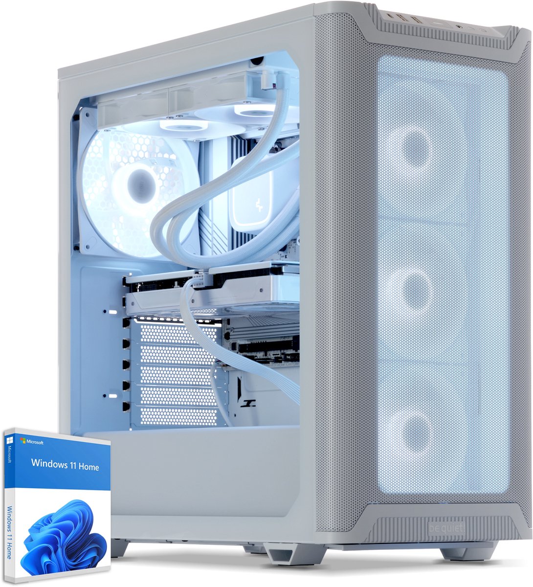 Sedatech Advanced Gaming PC Waterkoeling Premium White Edition · AMD Ryzen 5 7600X 6x 4.7GHz · Geforce RTX5070 · 32Gb DDR5 · 2Tb SSD M.2 · WiFi · Bluetooth, USB C · Windows 11 · Desktop computer (4070226009701)