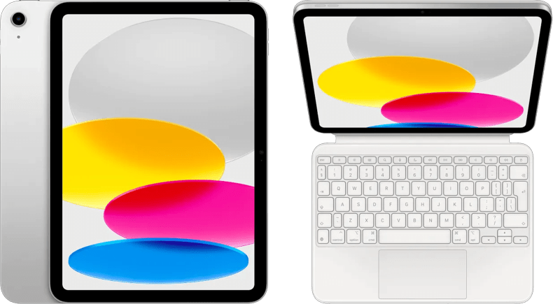 Apple iPad (2025) 11 inch 128GB Wifi Zilver + Apple Magic Keyboard Folio AZERTY Wit (6151122020026)