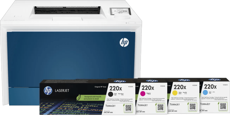 HP Color LaserJet Pro MFP 4202dw + 1 set extra XL toners (6151120222293)
