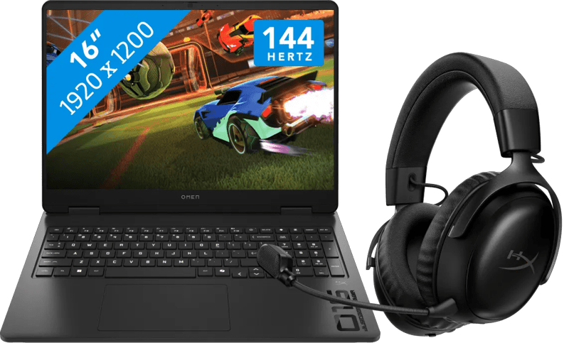 HP OMEN 16-am0975nb + HyperX Cloud III S Wireless Zwart (6151138756773)