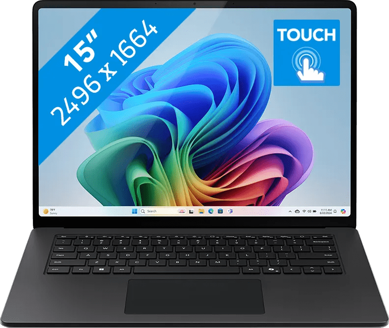 Microsoft Surface Laptop Copilot+ PC 15 Snapdragon X Elite / 16GB / 512GB Graphite Azerty (196388284177)