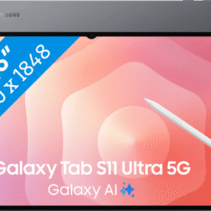 Samsung Galaxy Tab S11 Ultra 14,6 inch 1TB Wifi + 5G Grijs (8806097711711)