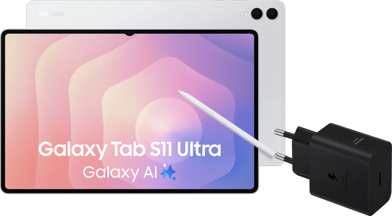Samsung Galaxy Tab S11 Ultra 14,6 inch 256GB Wifi Zilver + Oplaadpakket (6151126517591)
