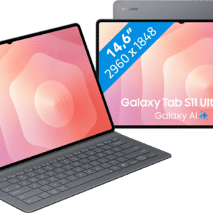 Samsung Galaxy Tab S11 Ultra 14,6 inch 512GB Wifi en 5G Grijs + Toetsenbord Hoes AZERTY (6151129810835)