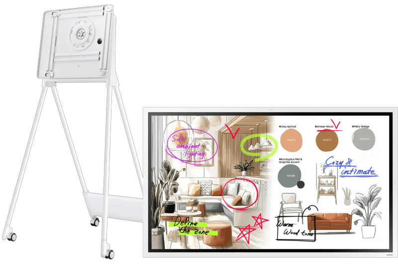 Samsung Flip Pro WM65FX + Neomounts MOVE Go Flip FL50-515WH1 (6151144259237)