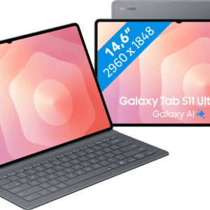 Samsung Galaxy Tab S11 Ultra 14,6 inch 1TB Wifi en 5G Grijs + Toetsenbord Hoes AZERTY (6151129797747)