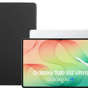 Samsung Galaxy Tab S12 Ultra 14,6 inch 512GB Wifi Zilver + BlueBuilt Book Case Zwart (6156414496428)